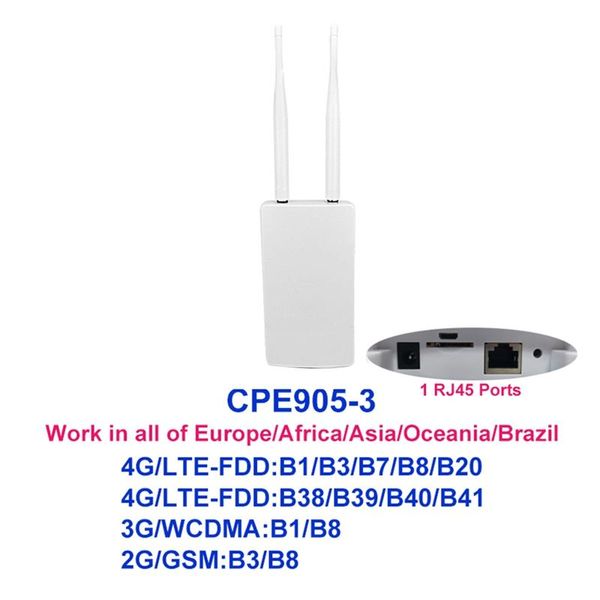 Routers 4G LTE Wireless AP WiFi Router Hotspots Cat4 Outdoor Lan Wan SMA Antenne SIM Carte Slot Modem Modem CPE Broadband