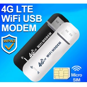 Routers 4G LTE Wireless Portable WiFi Router USB Dongle Modem Stick Mobile Broadband 2.4G 150 Mbps Driver Free Support plusieurs appareils