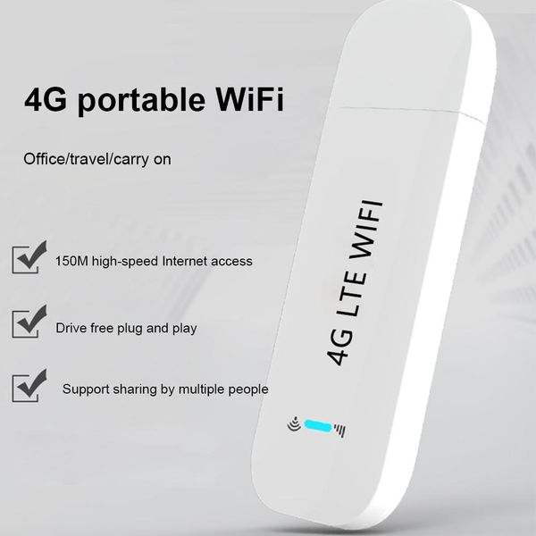 Routers 4G LTE Router sans fil Dongle 150 Mbps Modem Stick Mobile Broadband SIM Carte Wireless WiFi Adaptateur 4G Carte Router Home Office