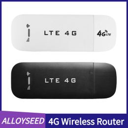 Routers 4G LTE Dongle USB Wireless 150Mbps de banda ancha móvil de alta velocidad con ranura de tarjeta SIM para portátiles portátiles WiFi adaptador WiFi inalámbrico