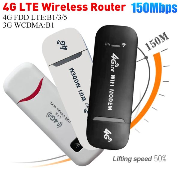 Routers 4G LTE USB Dongle Wifi Router 150Mbps Modem Stick Stick SEM Sim Sim Adaptador USB Pocket Enrutador Adaptador de red