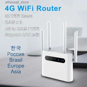 Routers 4G sim-kaart wifi router 4G lte cpe 300m CAT4 32 wifi gebruikers RJ45 WAN LAN indoor draadloze modem Hotspot dongle Q231114