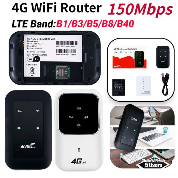 Routeurs 4G WiFi routeur LTE répéteur amplificateur de Signal réseau extenseur Mobile spot sans fil Mifi Modem carte SIM 230808