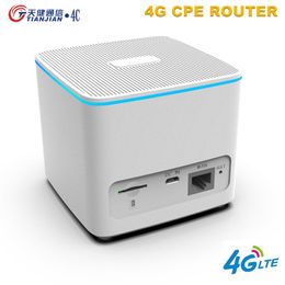 Routers 4G WiFi Router Modem LTE SIM Carte GSM Hotspot mobile déverrouille sans fil 300 Mbps Internet modem CPE WAN / LAN RJ45 Port FDD TDD WCDMA