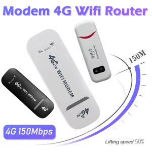 Routers 4G WiFi Router Wireless USB Dongle 150 Mbps Modem Stick Pocket Hotspot Dongle 4G Sim Card Modem Stick WiFi Adapter Home Office