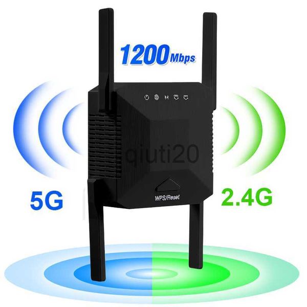 Enrutadores 5 Ghz WiFi extensor de largo alcance inalámbrico WIFI Booster marca Dual Chip adaptador 1200Mbps Wi-Fi amplificador Wi-Fi repetidor de señal x0725