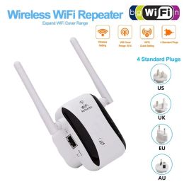 Routers 500m 4G 5G Répéteur WiFi sans fil 300 Mbps Réseau WiFi Router Extender Signal Amplificateur 2 Antenne Booster Points d'accès