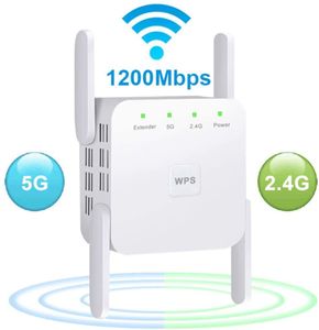 Routers 5G WiFi Repeater AC1200 Wi Fi Booster Dual Band Wi-Fi Adapter 5 ghz Signaal 1200 Mbps Extender Long Range 230718