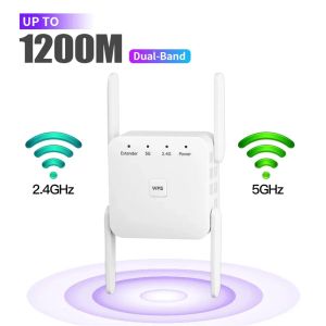 Routers 5GHz Wifi Repeater Wireless WiFi Booster 1200Mbps Wifi -versterker 802.11ac Router 2.4G Signaal Lange Range Extender