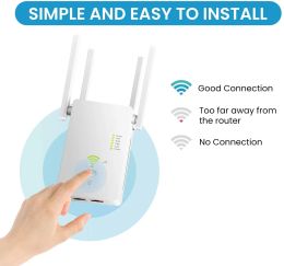 Routers AC1200 Wireless 5G WiFi WiFi Extender / Router / AP Double Band Repeater Booster Signal 802.11ac Point d'accès WiFi à longue portée de 1200 Mbps