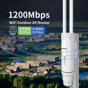 Routers AC1200 Draadloze Outdoor AP WiFi Router WIFI dekking antenne 1200M 5Ghz Dual Dand wifi signaal repeater access point AP roteador Q231114