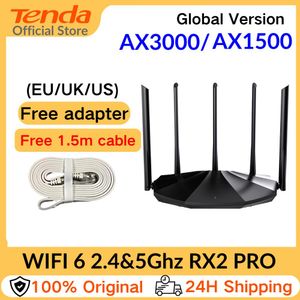 Routers AX1500 WIFI 6 ROUTER AX3000 Gigabit Wireless Repeater Tenda 2.4GHz 5GHz Dual Band Gigabit WiFi6 ExtenderNetWork WiFi Booster