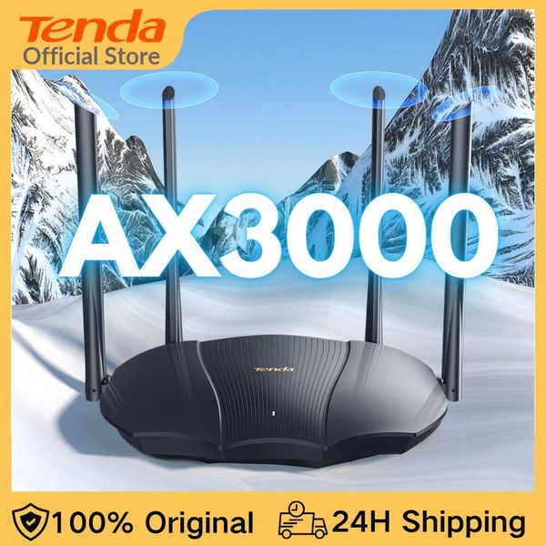Routeurs ax3000 wifi 6 routeur gigabit routeur sans fil Tenda 2,4g 5GHz 3000Mbps Amplificateur de signal WiFi6
