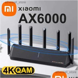 Routeurs AX6000 AIOT ROUTER 6000MBS WIFI6 5GHZ VPN 512MB Qualcomm CPU Répéteur de signal externe Amplificateur Smart Home Drop Dhq4k