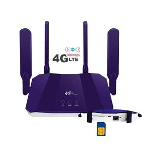 Routers B818 2,4 GHz 300 Mbps Wireless Modem USB 4G WiFi Router Europe Africa Unlocked Sim Card Wi Fi Mobile Hotspot voor Home Office IPTV