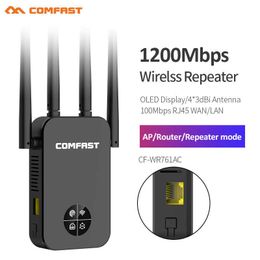 Routers CF-WR761AC 1200Mbps Repetidor WiFi 2.4G 5G Home Wireless Extender 4*3DBI ANTENA ALTA ANTENA SEÑAL AMPLIFICADOR DE RANGO WIFI Router/AP J230309