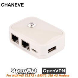 Routers Chaneve 300 Mbps Portable Mini WiFi OpenVPN LAN Netwerkrouter Wifi Wireless Router Support E3372H 4G USB Modem