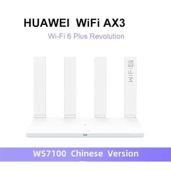Routeurs Version chinoise Router WiFi Huawei Routeur AX3 Pro Dualcore Amplificateur Routeur sans fil 2.45g WiFi 6 + 3000Mbps NFC Répéatrice WiFi