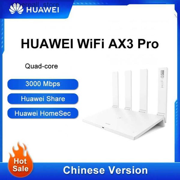 Routeurs Version chinoise routeur WiFi AX3 Pro amplificateur double cœur routeur sans fil 2.4 5G WiFi 6 + 3000Mbps NFC répéteur Wi-Fi Q231114