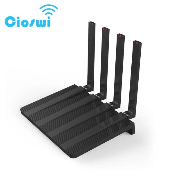 Routers Cioswi 4G Router SIM Card de 1200 Mbps Wiless WiFi Cat4 LTE Modem Hotspot Double bande 2.4G 5.8 GHz WAN LAN 4 Antennes