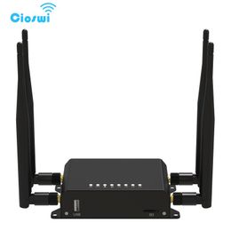 Routers Cioswi WE826T2 300Mbps 3G 4G Router WiFi EC25E Cat4 Modem Sim Card Slot OpenWrt 4*LAN ROTEADOR Toegangspunt voor Rusland EU