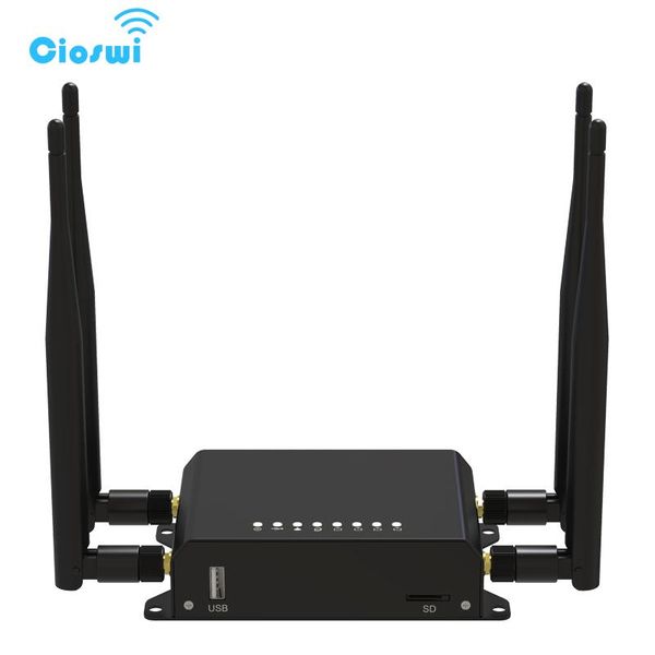 Routers Cioswi WE826T2 300Mbps 3G 4G Router WiFi EC25E Cat4 Modem SIM Card Slot Openwrt 4 * LAN ROTEADOR Point d'accès pour la Russie EU