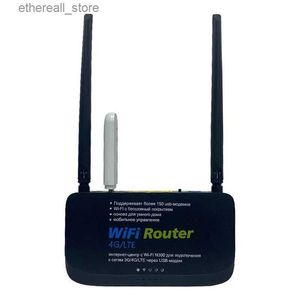 Routers Cioswi Draadloze WiFi-router 300 Mbps voor USB 4G-modem 2 * LAN WAN Omni II Firmware voor Rusland 2.4G-antenne Internettoegangspunt Q231114