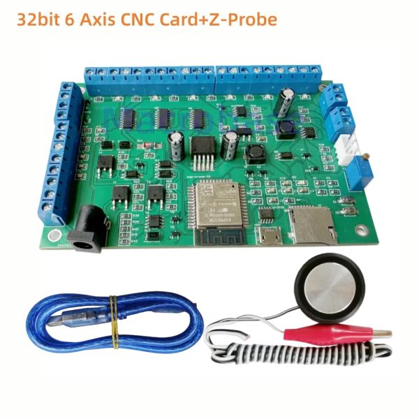 Routeurs CNC Contrôleur 6 Axis Breakout Board 32bit GRBL ESP32 Panneau de commande WiFi Z Capteur de secteur de sonde pour CNC Router Milling Hine