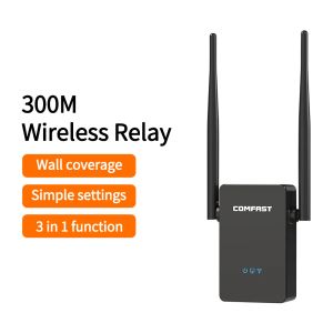 Routers Comfast Wireless WiFi Repeater 300 / 1200M 2.4 / 5.8 GHz Réseau WiFi Extender Signal Amplificateur Signal Booster Home Repetidor Router