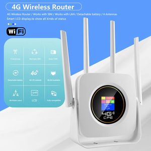 Routers CPE904W High Speed Network 3000MAH Batterij LTE Modem 3G USB 4G WiFi Router met Sim Card Slot Portable WiFi Hotspot LCD Display