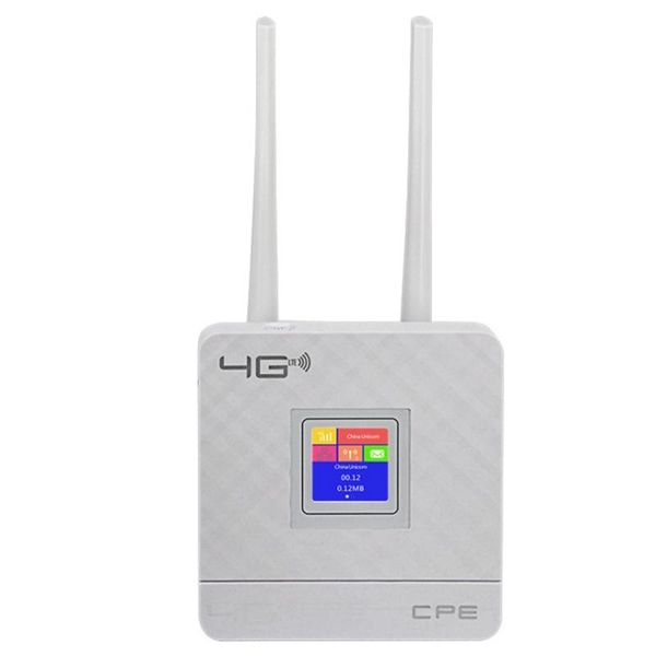 Routers CPF903 3G 4G Router WiFi Hotspot Portable LTE WAN / LAN PORT DOUBLE ANTENNES EXTÉRIEURES ROUTEUR CPE CPE sans fil + emplacement pour carte SIM SIM