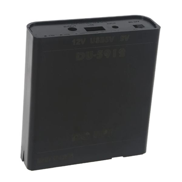 Routers DIY 3x 18650 Batería 5V USB + 3.5x1.35 mm 9V + 12V 5.5x2.1mm Caja de fuente de alimentación UPS para la cámara de seguridad del módem del enrutador wifi