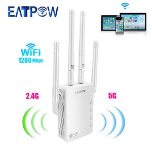 Routers EATPOW 5G WIFI REPEATER INTERNETSignaal Bereik Extender WI FI Booster 1200 Mbps Versterker voor Home 230812