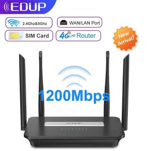 Routeurs EDUP 4G LTE routeur 1200Mbps WiFi répéteur 2.4Ghz 5.8Ghz routeur sans fil Mode passerelle WiFi Dongle Wifi Hotspot pour le bureau à domicile Q231114
