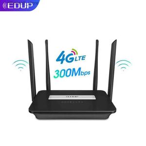 Routers EDUP 4G WiFi 300Mbps Router 4G LTE Router Wifi Modus 3G/4G Draadloze CPE met SIM-kaartsleuf Hotspot Voor Thuiskantoor Q231114