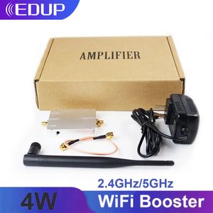 Routers EDUP 5.8 GHz 2.4 GHz 4 W Wifi Signaal Booster Draadloze Repeater Breedband Versterker voor Router Accessoires Range Extender Adapter 230718