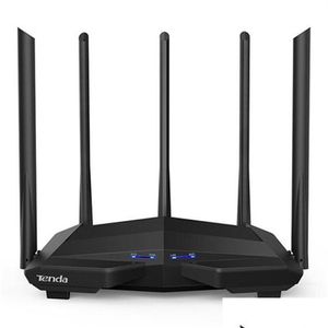 Routers Epacket Tenda Ac11 Ac1200 Wifi Router Gigabit 2 4G 5 0Ghz Dual-Band 1167Mbps Draadloze Repeater met High Gain Antennes237272J Dhqac