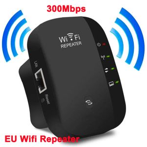 Routers EU Wiless WiFi Repeater WiFi WiFi Router Router WiFi Signal Amplificateur de 300 Mbps WiFi Booster 2.4G Point d'accès WiFi