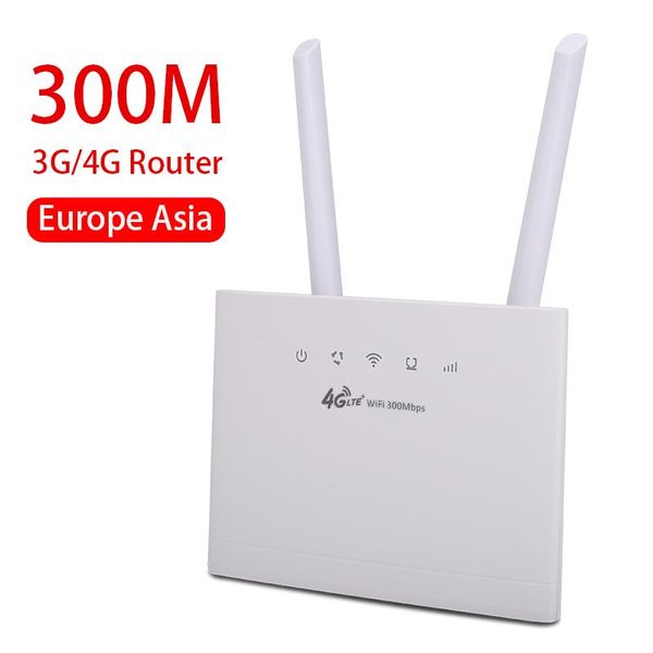 Routers Europe 150 Mbps Router WiFi déverrouillé 4G LTE CPE Router mobile Port Port Port SIM Card SIM Router sans fil WiFi 4G Router