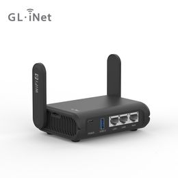 Routers GL.Inet GL-AXT1800 SLATE AX POCKET-SIZE WI-FI 6 Gigabit Travel Router ExtenderRePeater voor EL Public Network VPN-client 221114