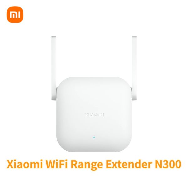 Routers Global Version Xiaomi WiFi Range Extender N300 Smart WiFi Amplificateur 2,4 GHz jusqu'à 300 Mbps Antennes externes MI Home App