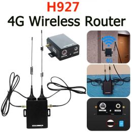 Routeurs H927 WiFi Router Industrial Grade 4G LTE SIM Card Router 150 Mbps avec antenne externe Prise en charge 16 utilisateurs WiFi pour en plein air
