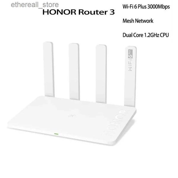 Routeurs Honor routeur 3 XD20 3000Mbps WiFi 6 routeur maille double cœur 1.2GHz CPU Gigabit sans fil Wi-Fi Extender routeur maison intelligente Q231114