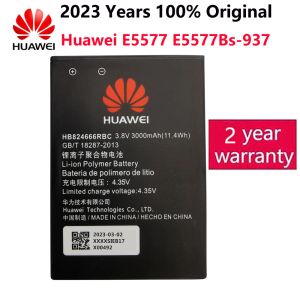 Routers Hua Wei HB824666RBC Batterie de téléphone de remplacement d'origine pour Huawei E5577 EBS937 WiFi Router Liion Battery Capacité 3000mAh