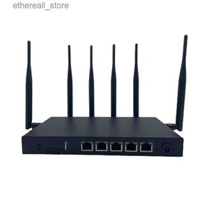 Routers HUASIFEI Gigabit Dual Band WIFI6 4g5g Lte Router M2 Interface 1800Mbps 4g Mobiele Wifi Router Met SIM-kaartsleuf 6 * 5dBi Antenne Q231114