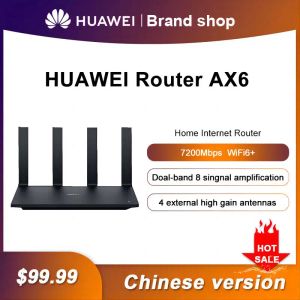 Routers Huawei 5G Ax6 Router Home Wireless Gigabit Router 7200m Dualband Highspeed WiFi6 Ultrawide Fast Signal Amplification Router