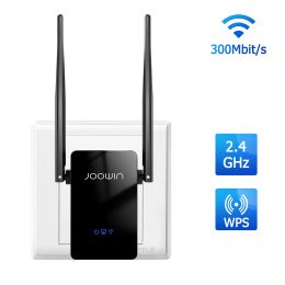 Routers Joowin 300 Mbps Wireless WiFi Repeater Router Range Extender Signal Booster 2.4g EU PLIGE avec RJ45 WAN / LAN PORT pour le bureau à domicile