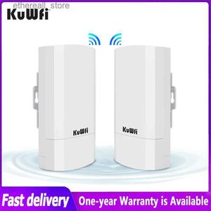 Routers KuWFi 300Mbps Wifi-router voor buiten 2.4G Draadloze brugrouter Lange afstandsverlenger Point-to-point 1KM Wifi-dekking voor camera Q231114