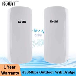 Routeurs Kuwfi pont sans fil extérieur 5GHz 450Mbps CPE routeur Wifi longue portée Extender AP Point d'accès Wi-Fi répéteur POE adaptateur Q231114
