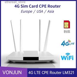 Routeurs LC112 4G routeur sans fil WAN LAN Plus 4 antenne carte SIM LTE CPE IMEI modifier le Modem LC117 Q231114